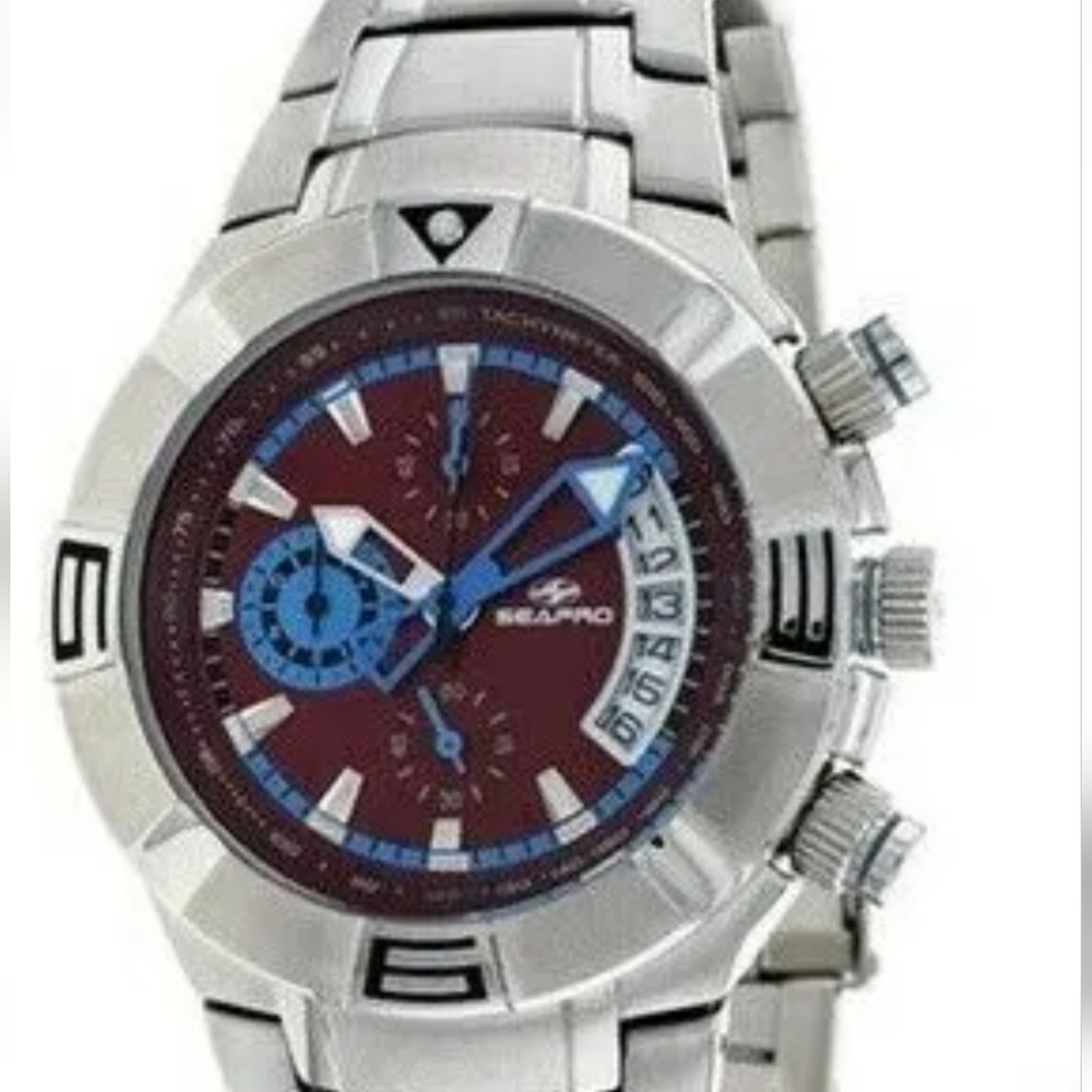 Seapro Men's SP3320 TX Diver Analog Display Quartz Silver Watch